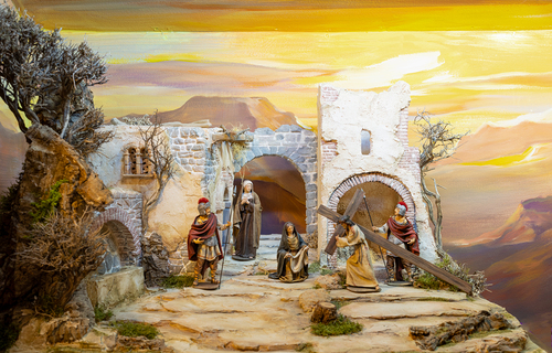 Krippe / Erzdiözese Wien/ Stephan Schönlaub, Stephan Schönlaub Die Fastenkrippe